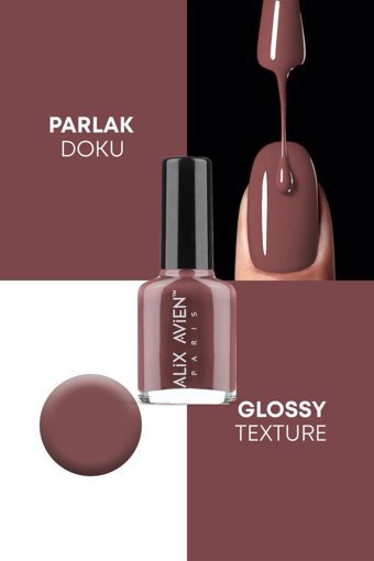 Alix Avien Yüksek Pigmentli 100 Bordo Parlak Oje