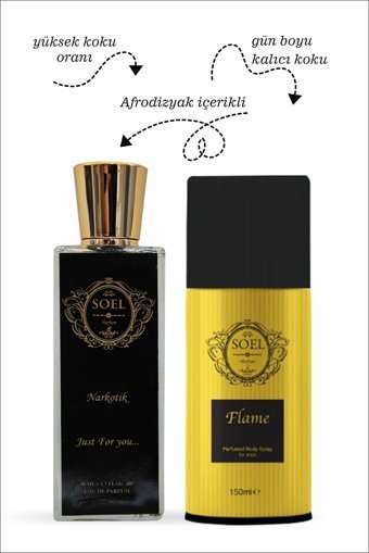 Soel Parfüm Narkotik İkili Erkek Parfüm Deodorant Seti EDP