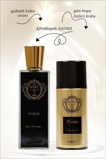 Soel Parfüm Narkotik İkili Erkek Parfüm Deodorant Seti EDP