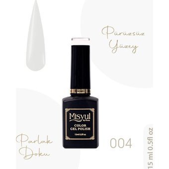 Misyul Nail Art 004 Beyaz Parlak Kalıcı Oje