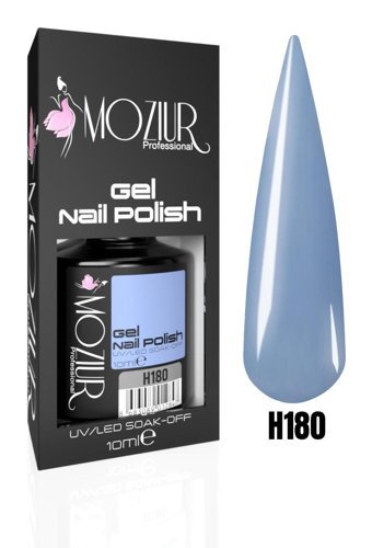 Moziur H180 Mavi Parlak Kalıcı Oje