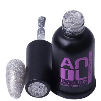 Anıl Professional Cosmetics 76 Gri Işıltılı Kalıcı Simli Oje