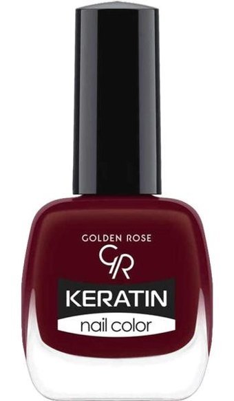 Golden Rose Keratin Nail Color 42 Bordo Parlak Oje