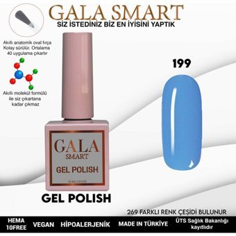 Gala Smart Klasik Seri 199 Mavi Parlak Kalıcı Oje