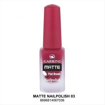 Gabrini Flat Brush 3 Kırmızı Mat Oje