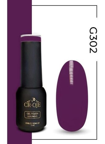 Cr-Oje G302 Mor Parlak Kalıcı Oje