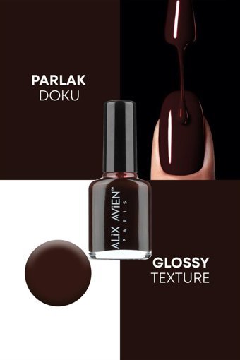 Alix Avien Yüksek Pigmentli 23 Bordo Parlak Oje