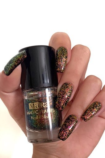 Mara Magic Flakies Çok Renkli Işıltılı Kalıcı Simli Oje