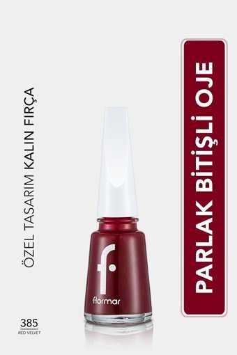 Flormar Pearly Nail Enamel 385 Bordo Parlak Oje