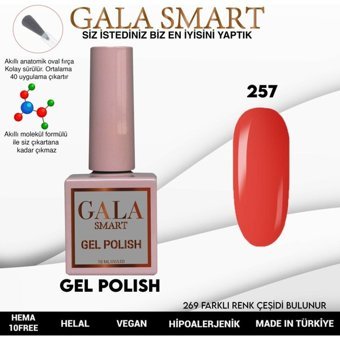 Gala Smart Klasik Seri 257 Kırmızı Parlak Kalıcı Oje