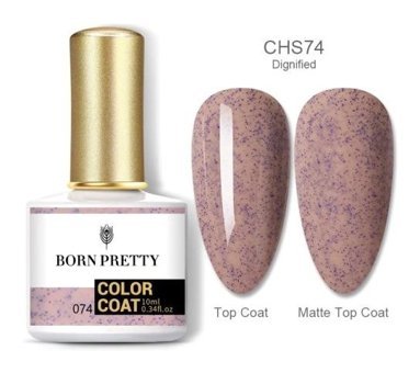 Born Pretty CHS74 Pembe Işıltılı Kalıcı Simli Oje
