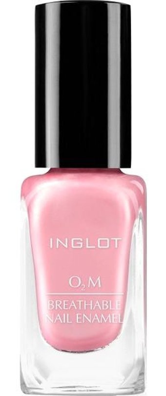 Inglot O2M Breathable Nail Enamel 604 Pembe Sedefli Simli Oje