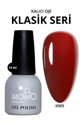 Momo K05 Bordo Parlak Kalıcı Oje