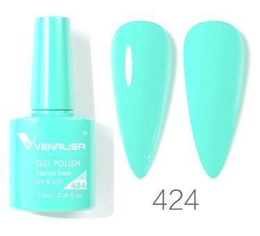 Venalisa Uv Led Gel Polish 424 Mavi Parlak Kalıcı Oje