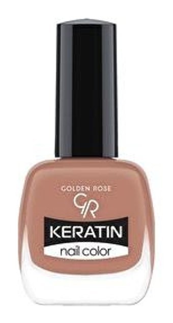 Golden Rose Keratin Nail Color 21 Kahverengi Parlak Oje