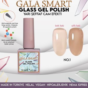 Gala Smart Glass 1 Şeffaf Parlak Kalıcı Oje