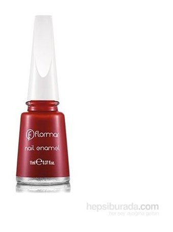 Flormar Nail Enamel 404 Kırmızı Parlak Simli Oje