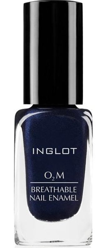 Inglot O2M Breathable Nail Enamel 646 Lacivert Sedefli Simli Oje