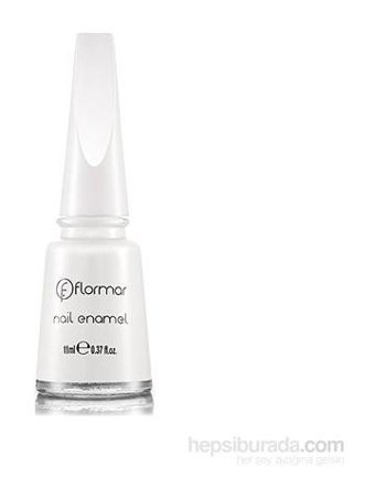 Flormar Nail Enamel 300 Beyaz Parlak Oje