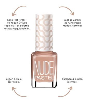 Pastel Nude 750 Pembe Parlak Oje