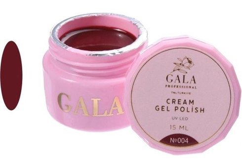 Gala Smart Professional Cream 4 Bordo Parlak Kalıcı Jel Oje