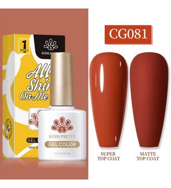 Born Pretty Silky White Serisi CG081 Kırmızı Mat Kalıcı Oje
