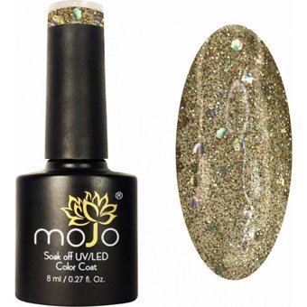 Mojo M002 Kahverengi Işıltılı Kalıcı Simli Oje