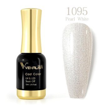 Venalisa Uv Led Pearl White 1095 Beyaz Işıltılı Kalıcı Simli Oje