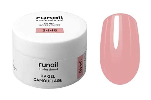 Runail Camouflage Uv 3448 Pembe Parlak Kalıcı Jel Oje