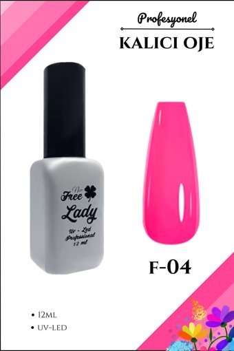 Freelady Neon F-04 Pembe Parlak Kalıcı Oje