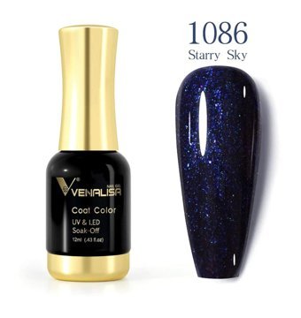 Venalisa Uv Led Starry Sky 1086 Lacivert Işıltılı Kalıcı Simli Oje