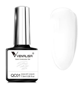 Venalisa Uv Quick Construction QC-01 Beyaz Parlak Kalıcı Oje