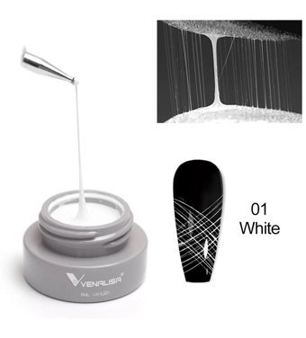 Venalisa Spider Gel Nail Art 01 Beyaz Parlak Kalıcı Jel Oje