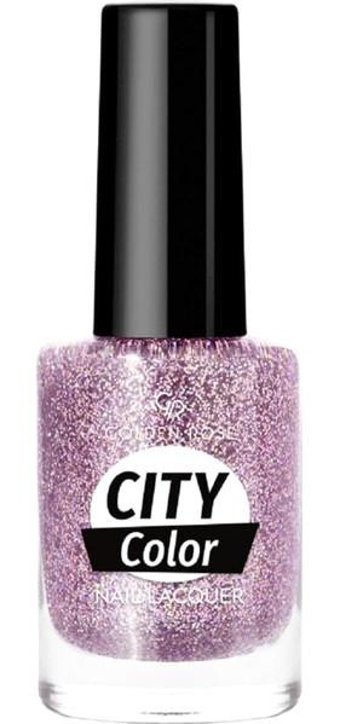 Golden Rose City Color Nail Lacquer 102 Lila Işıltılı Simli Oje