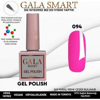 Gala Smart Klasik Seri 94 Pembe Parlak Kalıcı Oje