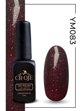 Cr-Oje YM083 Kırmızı Işıltılı Kalıcı Simli Oje