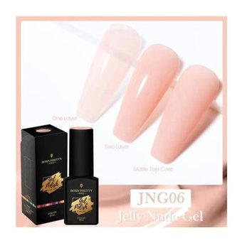 Born Pretty Pro JNG06 Pembe Mat Kalıcı Oje