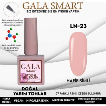Gala Smart Natural LN23 Pembe Parlak Kalıcı Oje