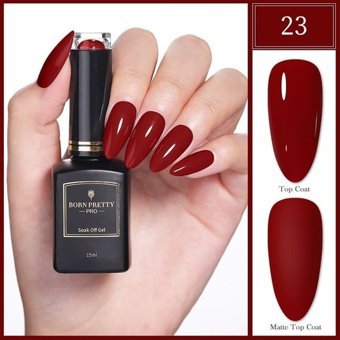 Born Pretty Pro Black Gold Serisi 23 Bordo Parlak Kalıcı Oje
