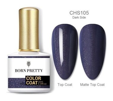 Born Pretty CHS105 Lacivert Parlak Kalıcı Simli Oje