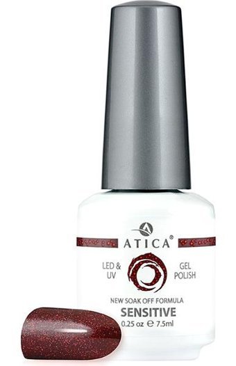 Atica 178 Bordo - Kırmızı Işıltılı Kalıcı Simli Oje