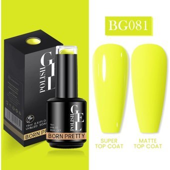 Born Pretty Pro BG081 Sarı Parlak Kalıcı Oje