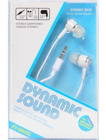 Zore EV-S066SL Silikonlu 3.5 mm Jak Kablolu Kulaklık Beyaz