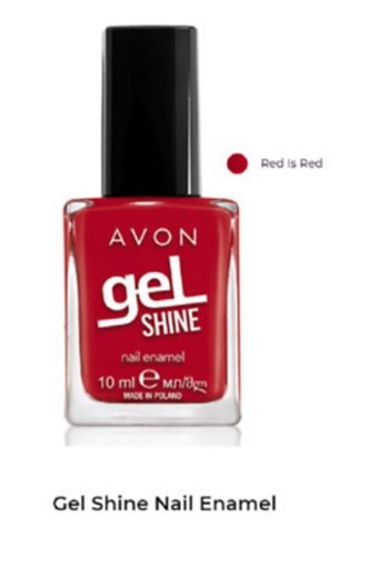 Avon Shine Red İs Red Kırmızı Parlak Jel Oje