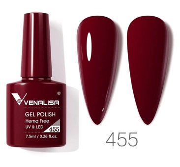 Venalisa Uv Led Hema Free 455 Bordo Parlak Kalıcı Oje