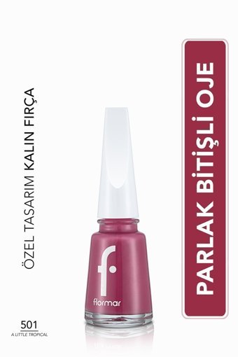 Flormar Nail Enamel 501 Mor Parlak Oje