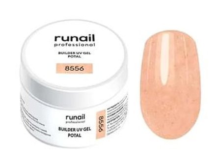 Runail Builder 8556 Turuncu Işıltılı Kalıcı Simli Jel Oje