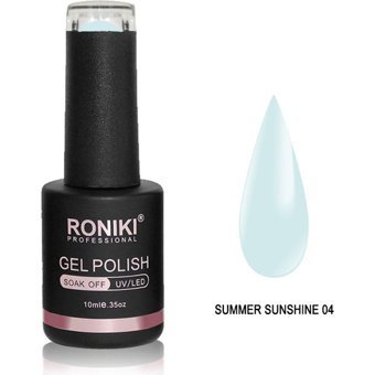 Roniki Summer Sunshine 4 Mavi Parlak Kalıcı Oje
