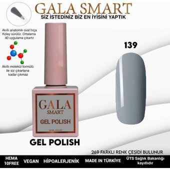 Gala Smart Klasik Seri 139 Mavi Parlak Kalıcı Oje