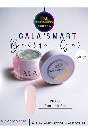 Gala Smart Builder 8 Krem Parlak Kalıcı Jel Oje